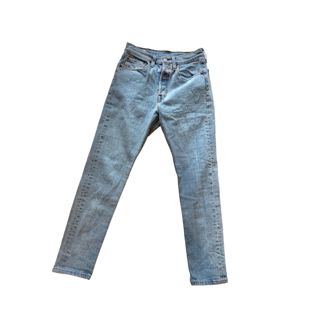Levi's 501 Straight Leg Jeans Light Wash Women's Size W28 Classic Denim Button